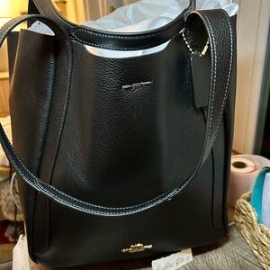 Coach Black Leather Shoulder Bag